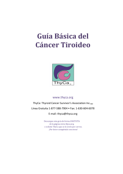 TC Basics Spanish Guia Basica del Cancer Tiroideo 040913a