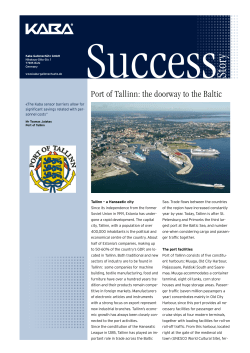 Port of Tallinn: the doorway to the Baltic