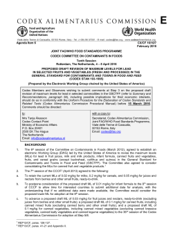 CX/CF 16/10/7 - Food and Agriculture Organization of the United