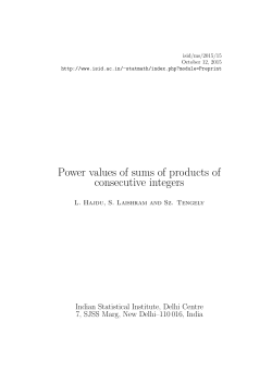 Power values of sums of products of consecutive integers