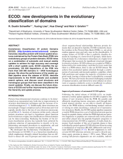 ECOD: new developments in the evolutionary classification of domains