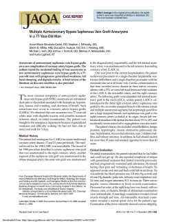 Multiple Aortocoronary Bypass Saphenous Vein Graft Aneurysms in