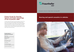 Hearing and speech acoustics in vehicles