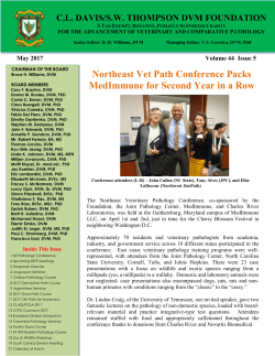 Current Newsletter - CL Davis Foundation