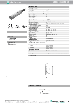 1 Inductive sensor NCB1,5 6,5M25 N0 10M