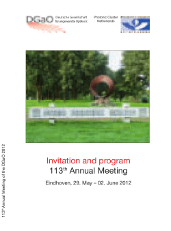 Invitation and program 113th Annual Meeting