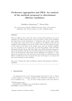 Preference aggregation and DEA: An analysis of the methods