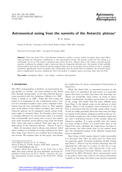 Astronomical seeing from the summits of the Antarctic plateau