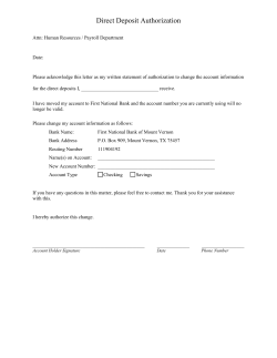 First National Bank of Mount Vernon