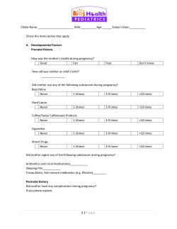 ADHD Initial Packet - Kids Health Pediatrics