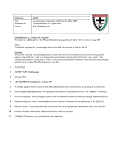 Mandatory Reconfiguration of Districts 14-20 by 2020