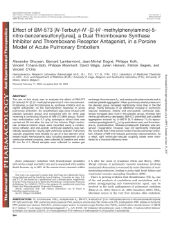Effect of BM-573 [N-Terbutyl-N -[2-(4-methylphenylamino)-5
