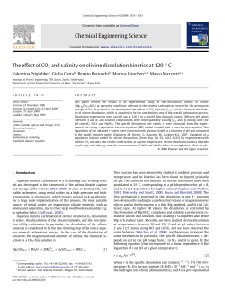 Chemical Engineering Science The effect of CO2 and salinity on