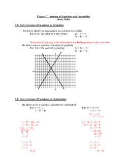Chapter 7 Study Guide Answer Key