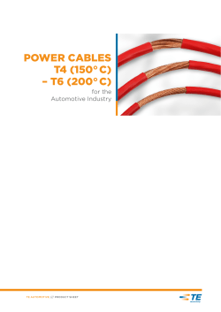 power cables t4 (150&deg; c) &ndash; t6 (200&deg; c)