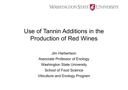 Tannin Addition Use in the Production of Red Wines