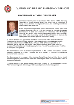Commissioner Katarina Carroll