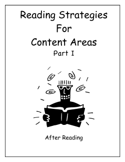 Reading Strategies For Content Areas