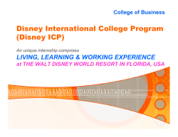 Disney International College Program (Disney ICP)