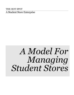Managing Student Stores