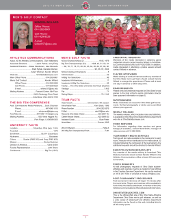 MEN`S GOLF CONTACT KENDRA WILLARD