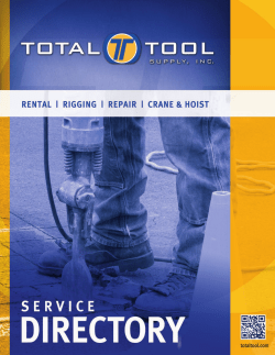 Table of Contents - Total Tool Supply, Inc.