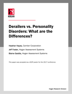 Derailers vs. Personality Disorders: What are the Differences?