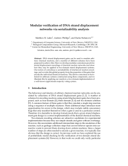 Modular verification of DNA strand displacement networks via