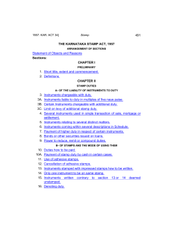 THE KARNATAKA STAMP ACT, 1957