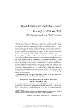 To Beep or Not To Beep - University of Nevada, Las Vegas