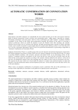 automatic confirmation of connotation words