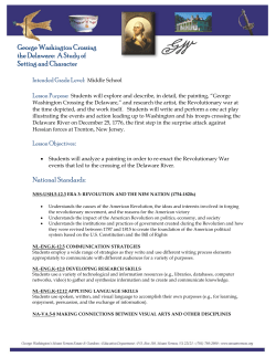 George Washington Crossing the Delaware: A Study of Setting and