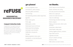 Compost Collection Guide - reFUSE Resource Recovery