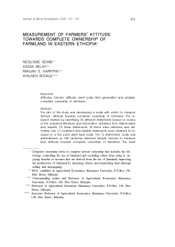 measurement of farmers` attitude towards complete