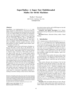 SuperMalloc: A Super Fast Multithreaded Malloc for 64