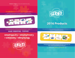 2016 Products - PECS