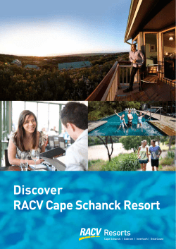 Cape Schanck Resort Brochure