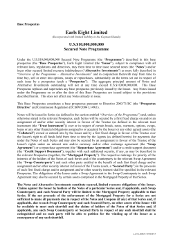 Earls Eight Limited - Irish Stock Exchange