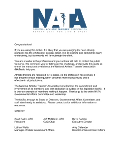HOW A BILL BECOMES - National Athletic Trainers` Association