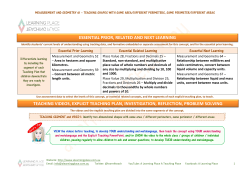 teaching videos, explicit teaching plan
