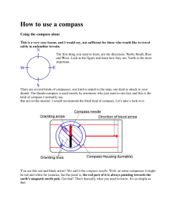 How to use a compass