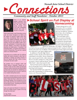 October 2013 - Neenah Joint School District