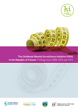 The Childhood Obesity Surveillance Initiative (COSI) in the Republic