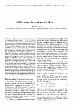 Stable isotopes in petrology: a brief survey
