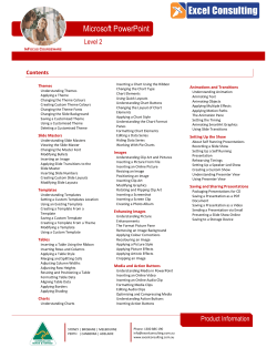 PDFPowerPoint 2 - Excel Consulting Solutions