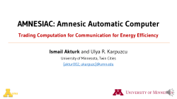 AMNESIAC: Amnesic Automatic Computer