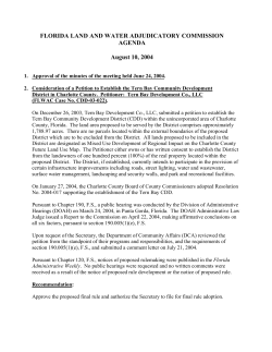 florida land and water adjudicatory commission