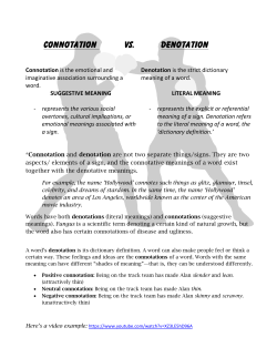 ConnotationDenotation