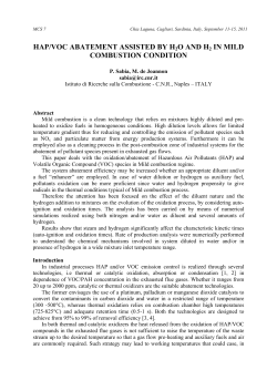 hap/voc abatement assisted by h2o and h2 in mild combustion