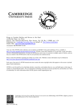 Kings in Combat: Battles and Heroes in the Iliad